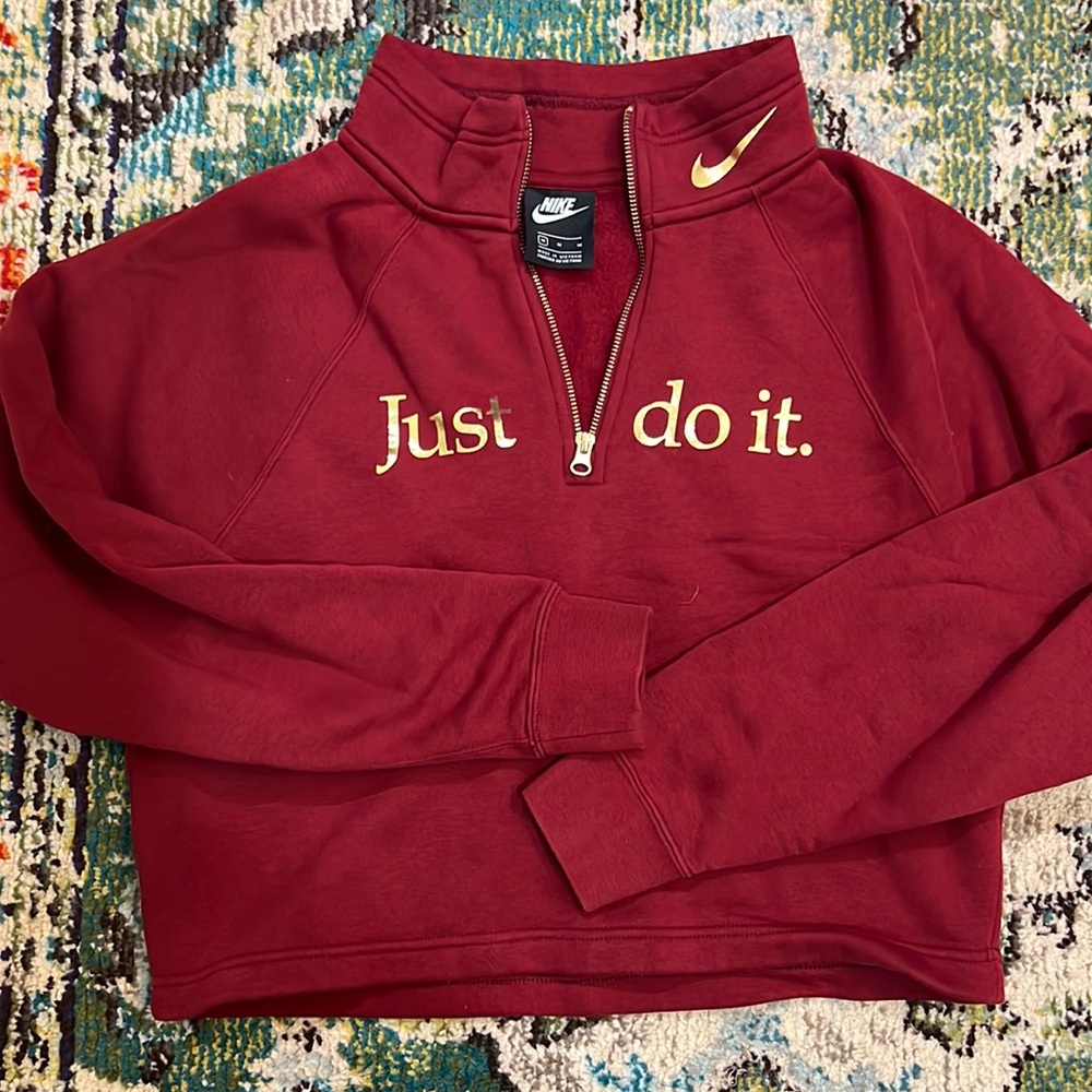 Nike cropped quarter zip